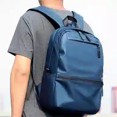 艾妮兔 情侣商务通勤办公休闲双肩包潮流简约电脑背包旅行包 耐磨材质