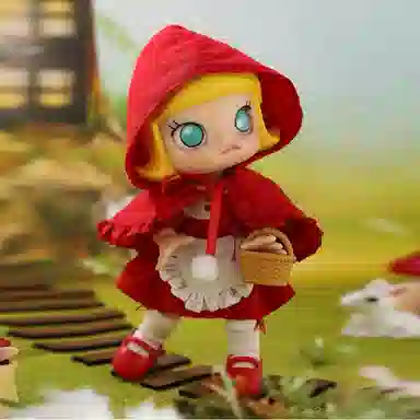 POP MART MOLLY Kenny Swork x MOLLY Little Red Riding Hood BJD