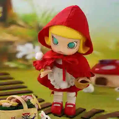 POP MART MOLLY Kenny Swork x MOLLY Little Red Riding Hood BJD