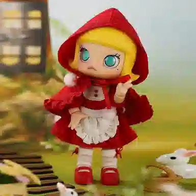 POP MART MOLLY Kenny Swork x MOLLY Little Red Riding Hood BJD