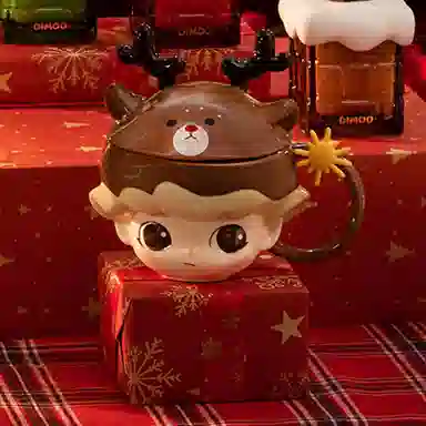 POP MART DIMOO Snowman's Letter Mug 2023 Christmas