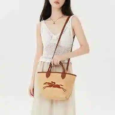 LONGCHAMP Le Panier Pliage 21 Brown