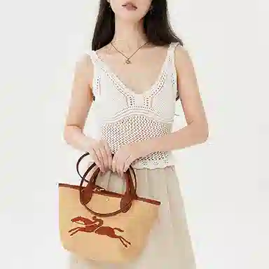 LONGCHAMP Le Panier Pliage 21 Brown