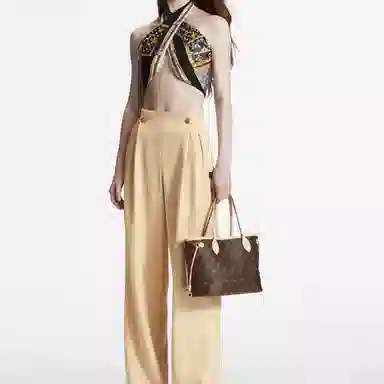 Louis Vuitton Neverfull PM Brown Pink Interior