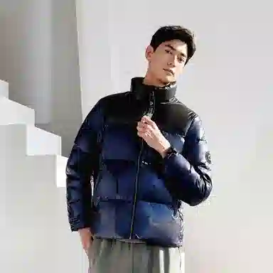 探路者 色块拼接户外保暖立领羽绒服 男女同款