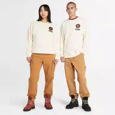 Timberland Letter Logo Crewneck Sweatshirt