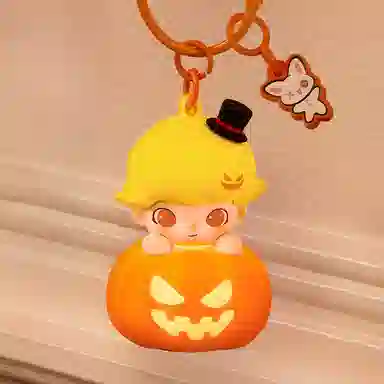 POP MART Labubu Pumpkin Glow Pendant
