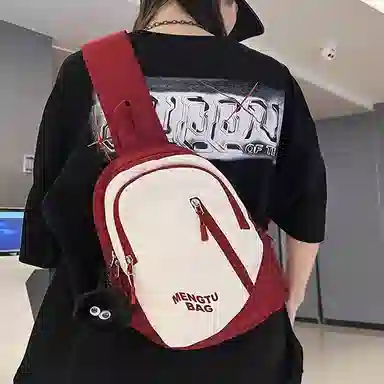 恒源祥 简约潮牌轻便 尼龙 胸包 男女同款情侣款 多色