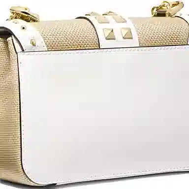 Michael Kors MK Soho Small Crossbody Bag Brown White