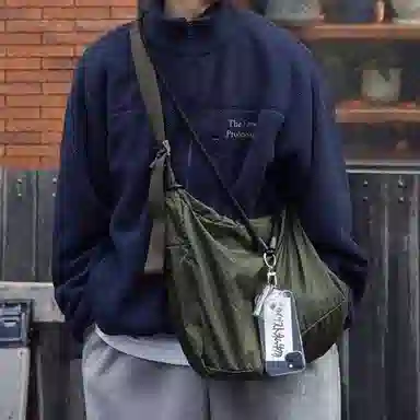 MONTBELL Nylon Shoulder Bag Small Khaki