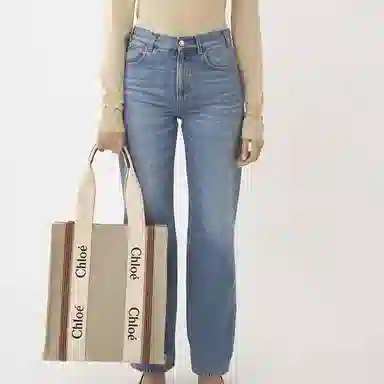 Chloe Woody Logo Tote