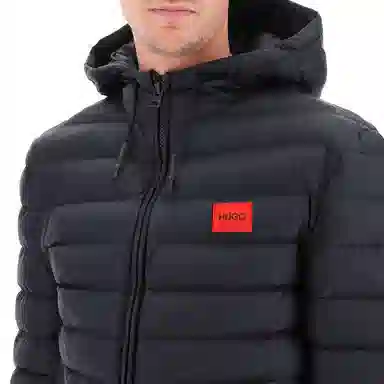 Hugo Boss Logo Hoodie Jacket Black