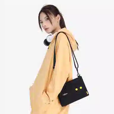 NOXXON Casual Nylon Crossbody Bag Obsidian Black Khaki