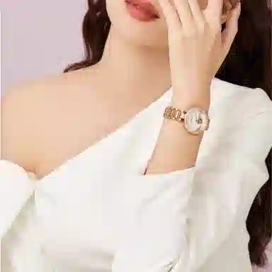 ROSSINI Ceramic Strap Pink Dial