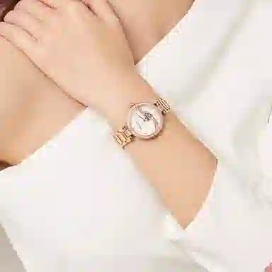 ROSSINI Ceramic Strap Pink Dial