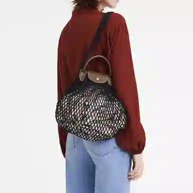 Longchamp Le Pliage Filet 38 Black