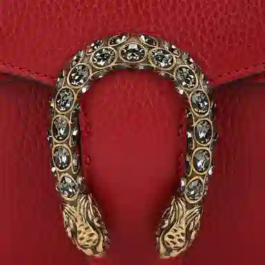 Gucci Dionysus Small Red Leather Shoulder Bag