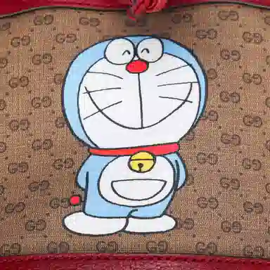 Gucci x Doraemon Bucket Bag Red