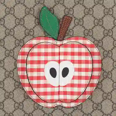 Gucci Apple Tote Bag Supreme Canvas