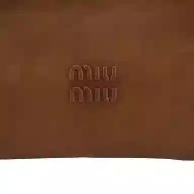 Miu Miu Nappa Box Bag Oak Brown