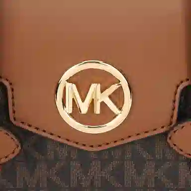 Michael Kors Carmen Small Chain Tote Dark Brown Acorn