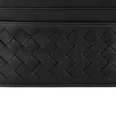 Bottega Veneta Intrecciato Leather Card Holder Black
