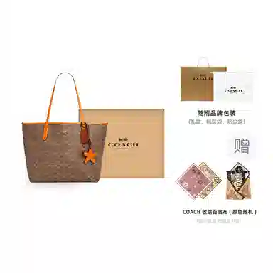 COACH Canvas Tote Bag Brown