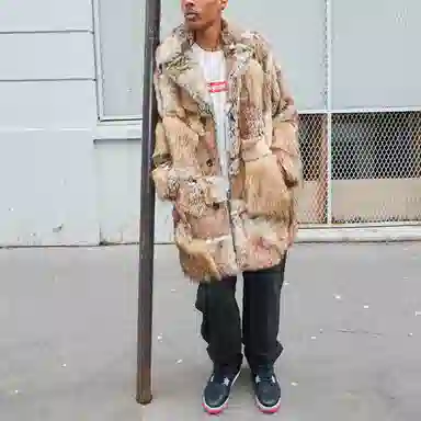 Supreme x MM6 Maison Margiela Patchwork Faux Fur Coat