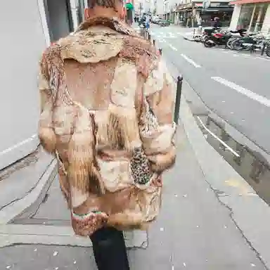 Supreme x MM6 Maison Margiela Patchwork Faux Fur Coat