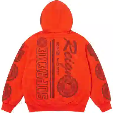 Supreme FW25 FW25 Knowledge Reigns Zip Up Hooded Sweatshirt logo