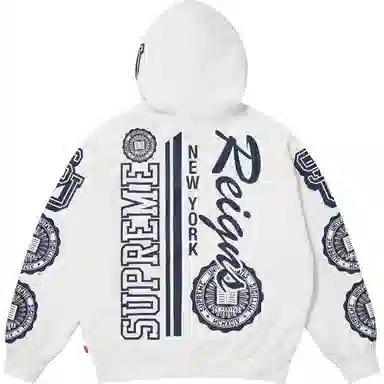 Supreme FW25 FW25 Knowledge Reigns Zip Up Hooded Sweatshirt logo