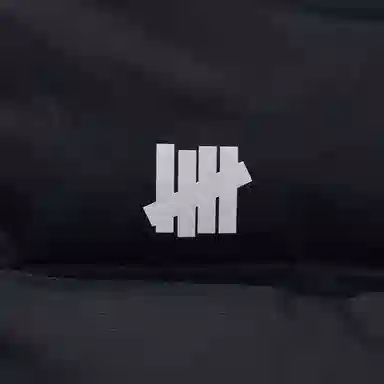 UNDEFEATED FW25 Striped Logo Zipper Down Jacket