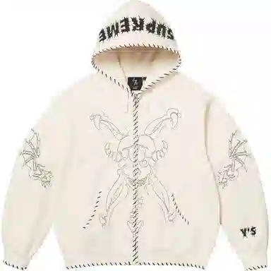 Supreme x Y's by Yohji Yamamoto Zip Up Hooded Sweatshirt