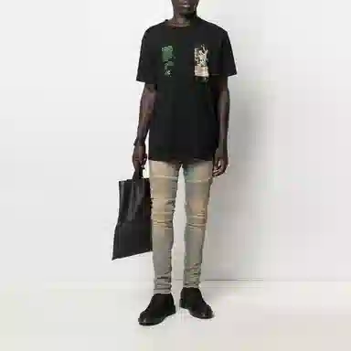 REPRESENT SS21 Vintage Distressed Jeans Blue