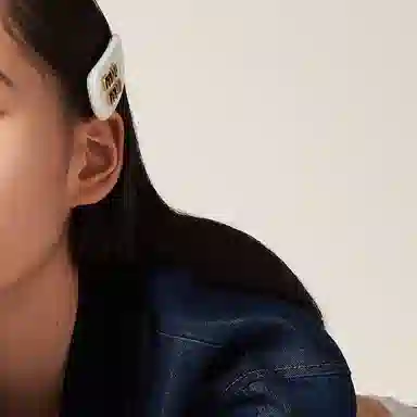 Miu Miu Hair Clip White