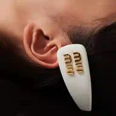 Miu Miu Hair Clip White