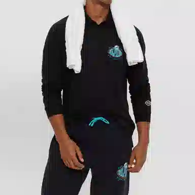 HUGO BOSS x NFL Long-Sleeved Polo Shirt With Collaborative Branding Polo