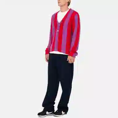 Stussy Stripe Brushed Cardigan