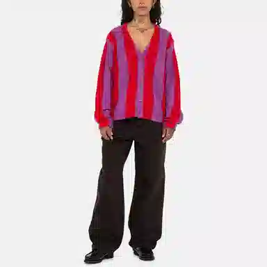 Stussy Stripe Brushed Cardigan