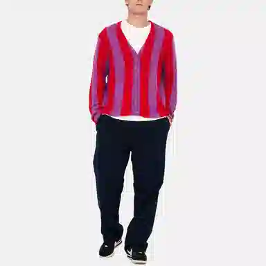 Stussy Stripe Brushed Cardigan