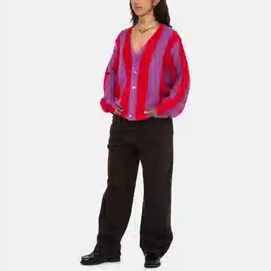 Stussy Stripe Brushed Cardigan