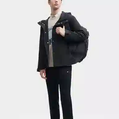 FILA x THE MET Hoodie Jacket Black