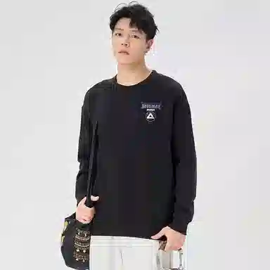 Peak Basketball Cartoon Crewneck Sweatshirt Black