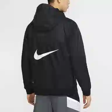 Nike FW22 Logo Print Hoodie Jacket Black