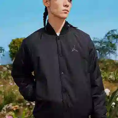 Jordan V-Neck Button Jacket Black