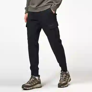 探路者 纯色保暖加厚束脚休闲裤 男款