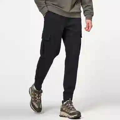 探路者 纯色保暖加厚束脚休闲裤 男款