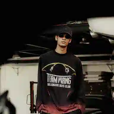 TEAM WANG x BBC Life is a Race Long Sleeve Tee