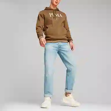 PUMA Squad Hoodie Brown