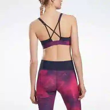 Reebok Lux Strappy Bra- Perf Aop